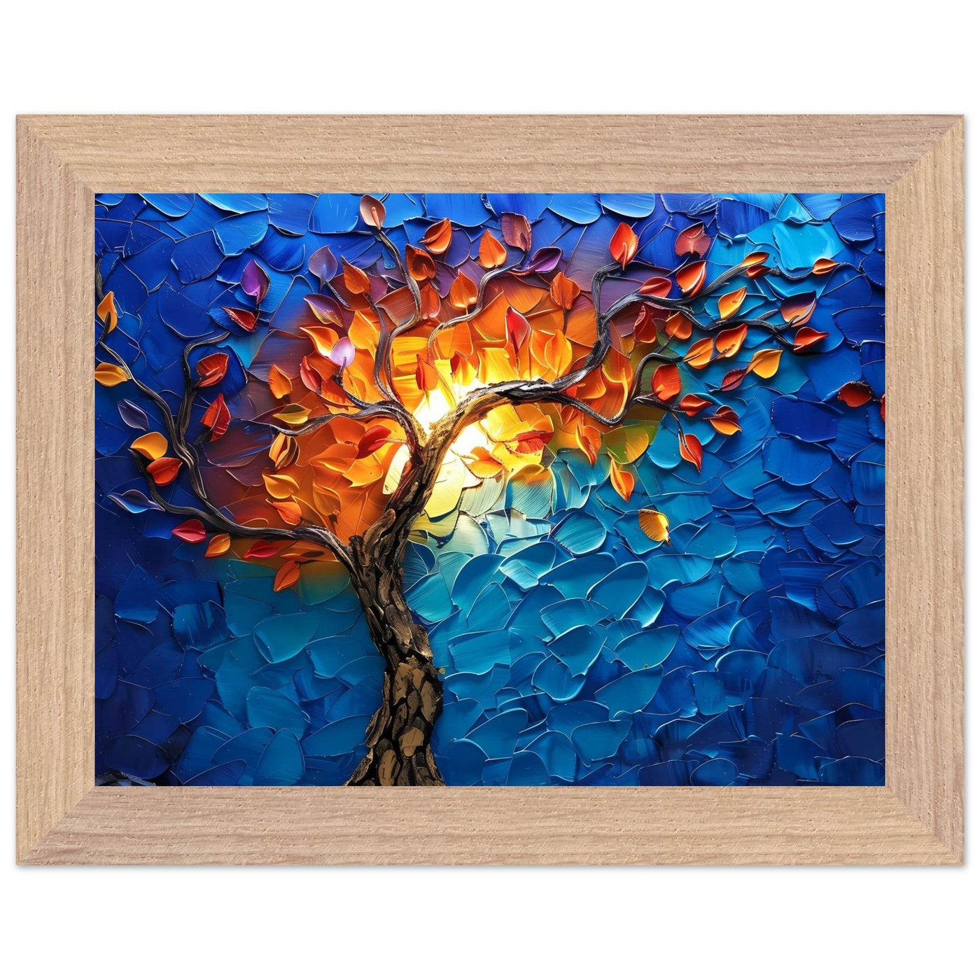 Vibrant Tree of Life Palette Knife Art - Vibrantwalls