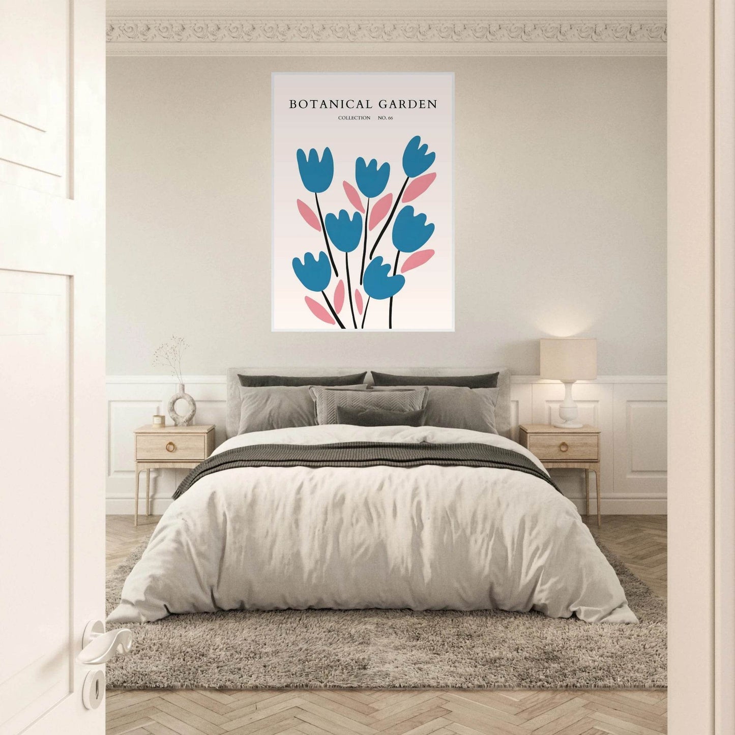 Abstract Botanical Garden Framed Poster – Modern Floral Art Print - Vibrantwalls