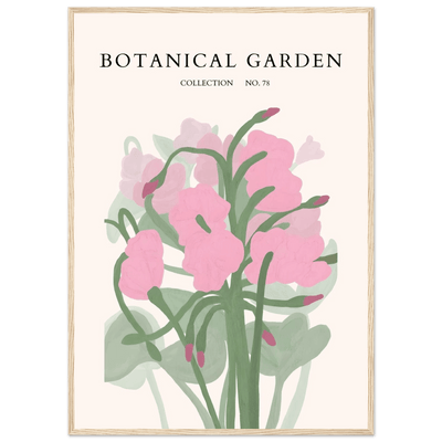 Botanical Garden Collection No. 78 Framed Poster – Blush Pink & Sage Green Floral Art Print | Ready-to-Hang - Vibrantwalls
