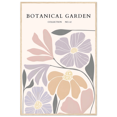 Botanical Garden Framed Posters – Soft Hues & Abstract Floral Prints | Ready-to-Hang Wall Art - Vibrantwalls