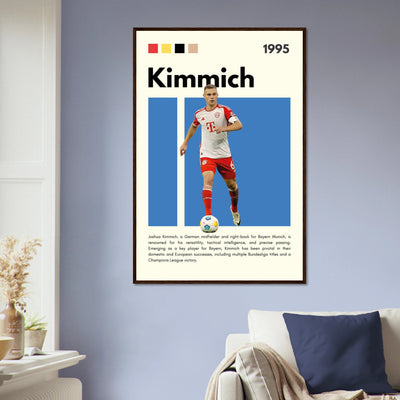 Joshua Kimmich Bayern Munich Framed Football Poster Vibrantwalls