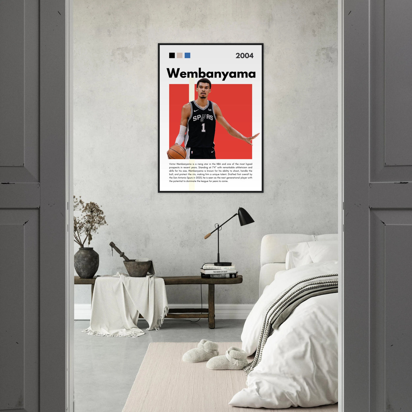 Victor Wembanyama Wemby Spurs Modern Art Print Vibrantwalls