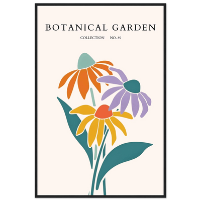 Botanical Garden Collection Framed Poster – Abstract Floral Art Print | Vibrant Colors, Ready-to-Hang - Vibrantwalls