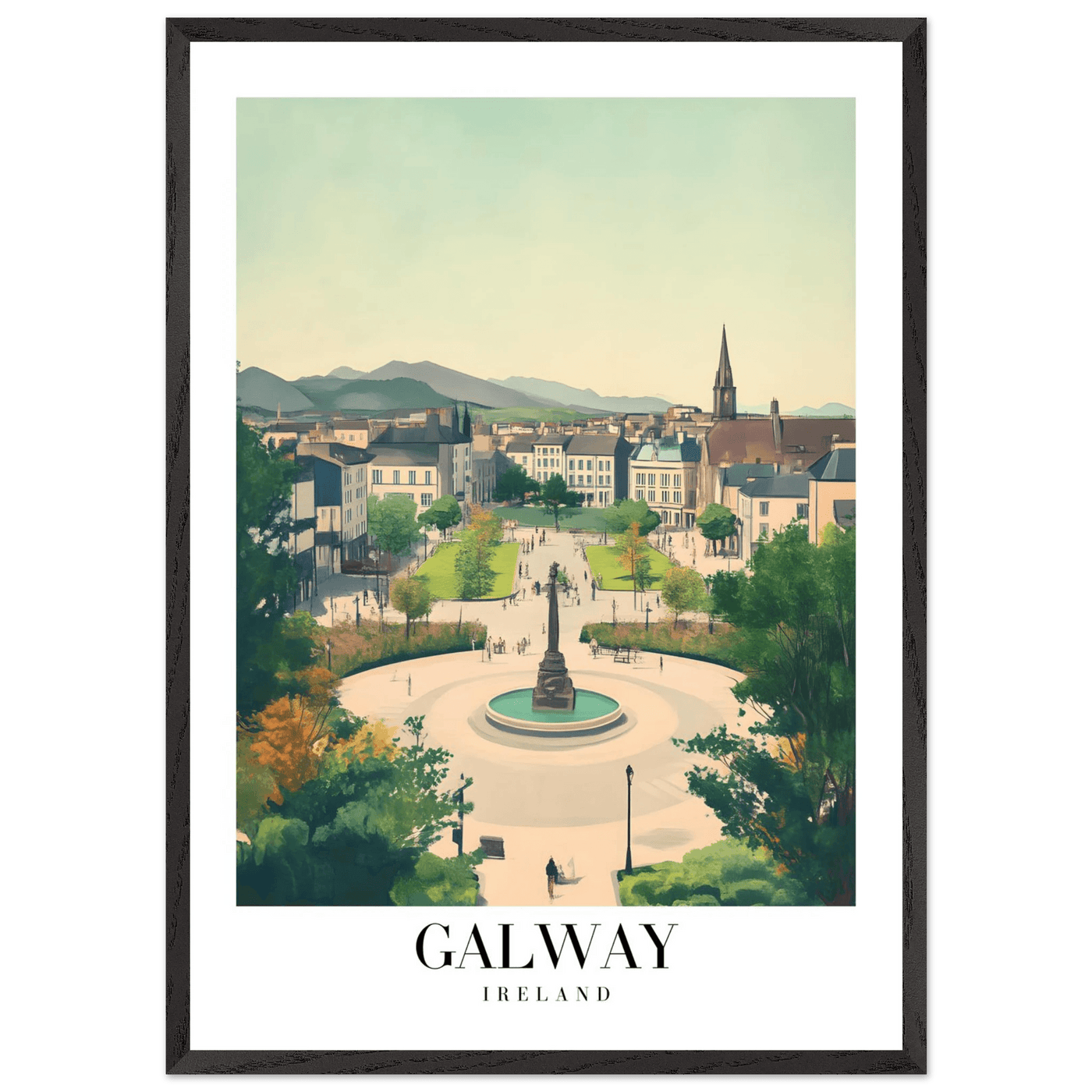Galway Ireland Framed Poster – Vintage Travel Wall Art with Rustic Charm & Your Choice of Frame - Vibrantwalls