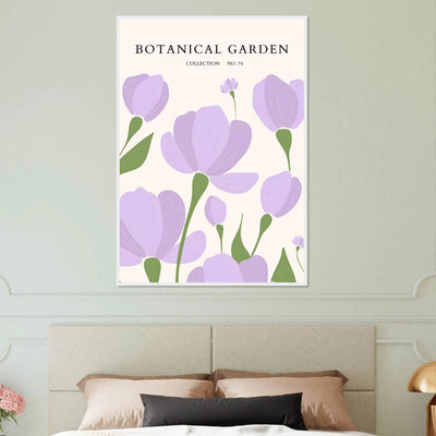 Botanical Garden Elegant Lavender Bloom Art Print - Vibrantwalls