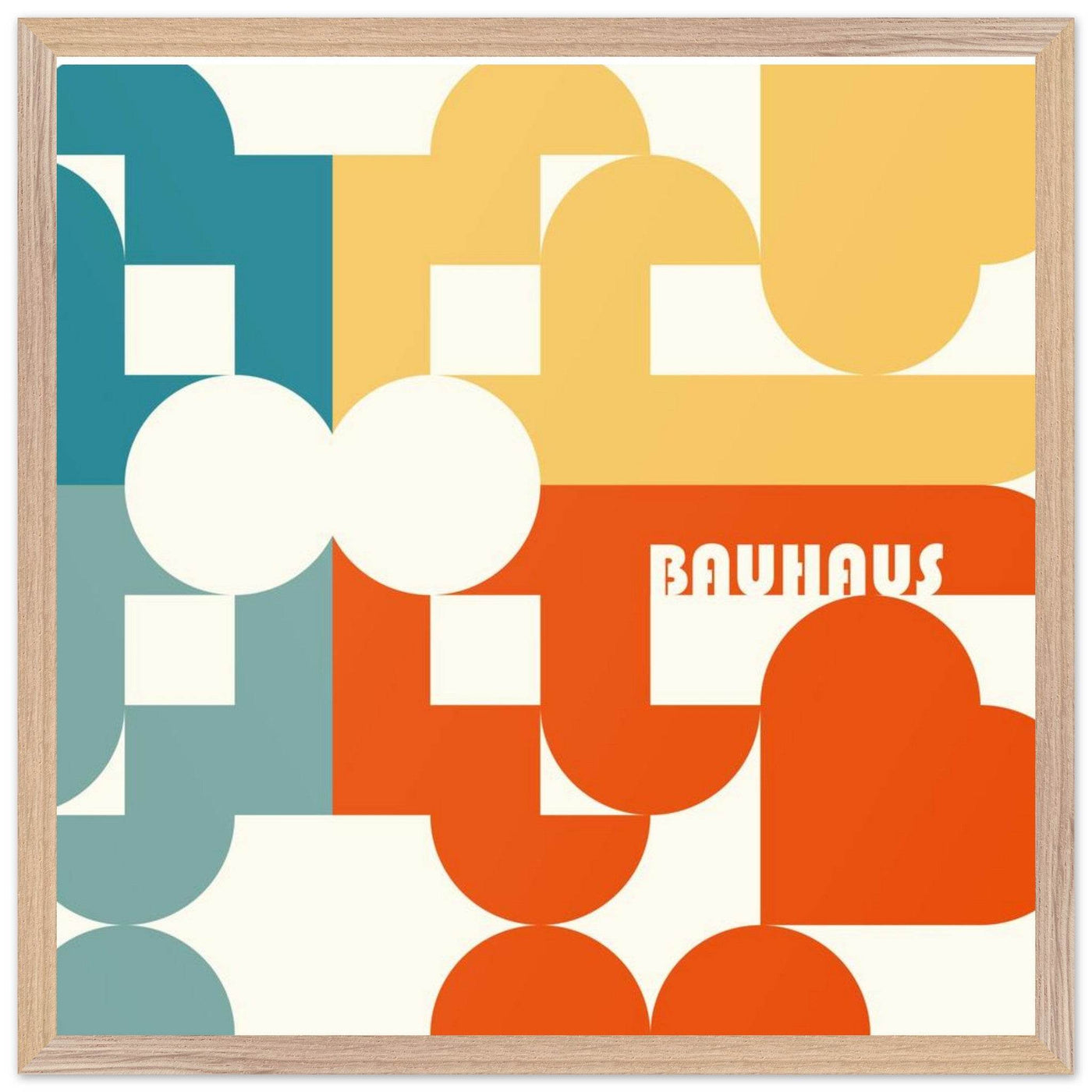 Bauhaus-Style Abstract Geometric Art - Vibrantwalls
