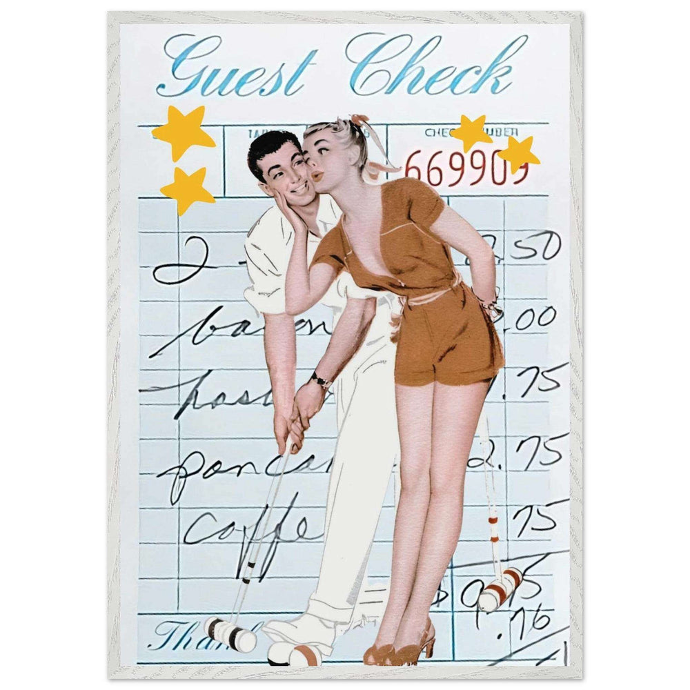 Retro Romance Croquet Outdoor Fun Wall Art - Vibrantwalls