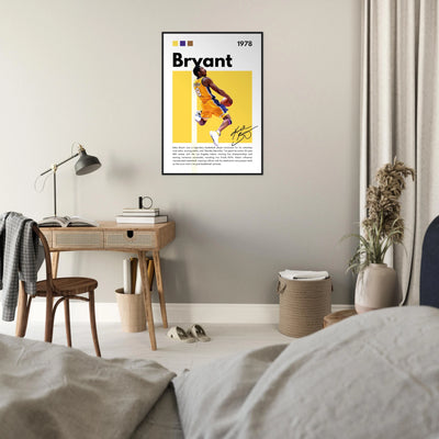 Kobe Bryant Number 24 Lakers Modern Print Vibrantwalls