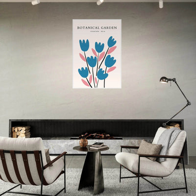 Abstract Botanical Garden Framed Poster – Modern Floral Art Print | Ready-to-Hang in Various Sizes & Frames - Vibrantwalls