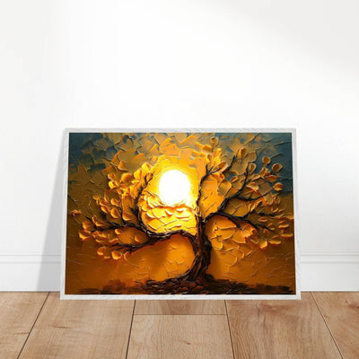 Textured Golden Tree of Life - Vibrantwalls
