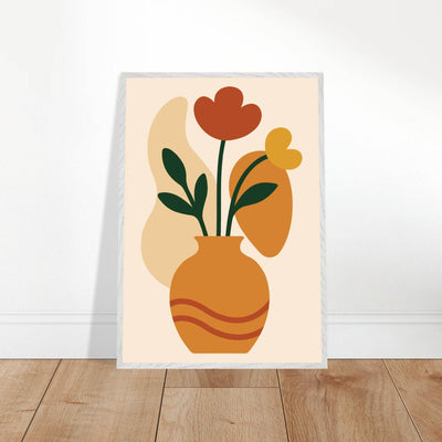 Abstract Floral Vase - Vibrantwalls