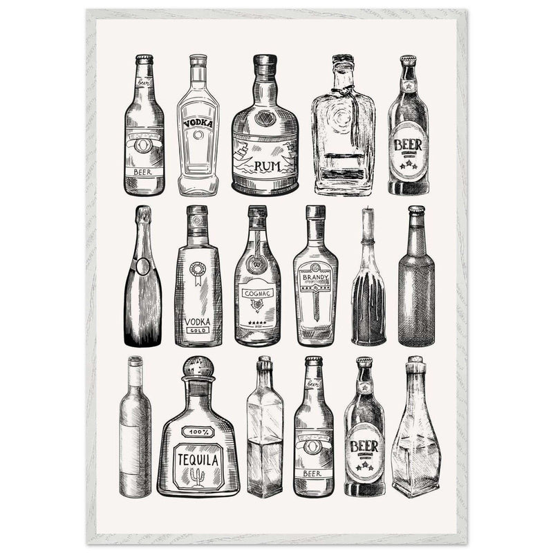Gin Tonic Recipe Classic Bar Wall Art - Vibrantwalls