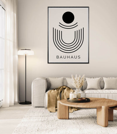 Bauhaus Black & Beige Abstract - Vibrantwalls
