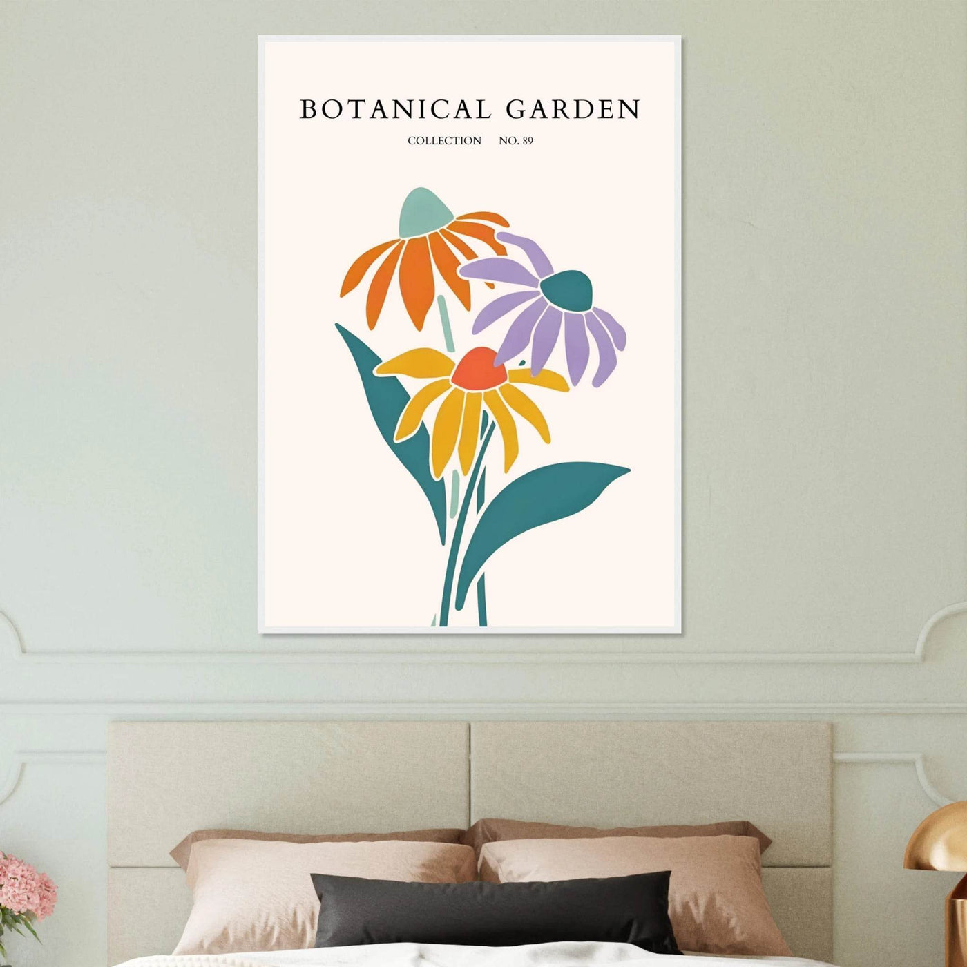 Botanical Garden Collection Framed Poster – Abstract Floral Art Print | Vibrant Colors, Ready-to-Hang - Vibrantwalls