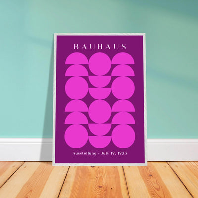 Bauhaus Pink & Purple Abstract - Vibrantwalls