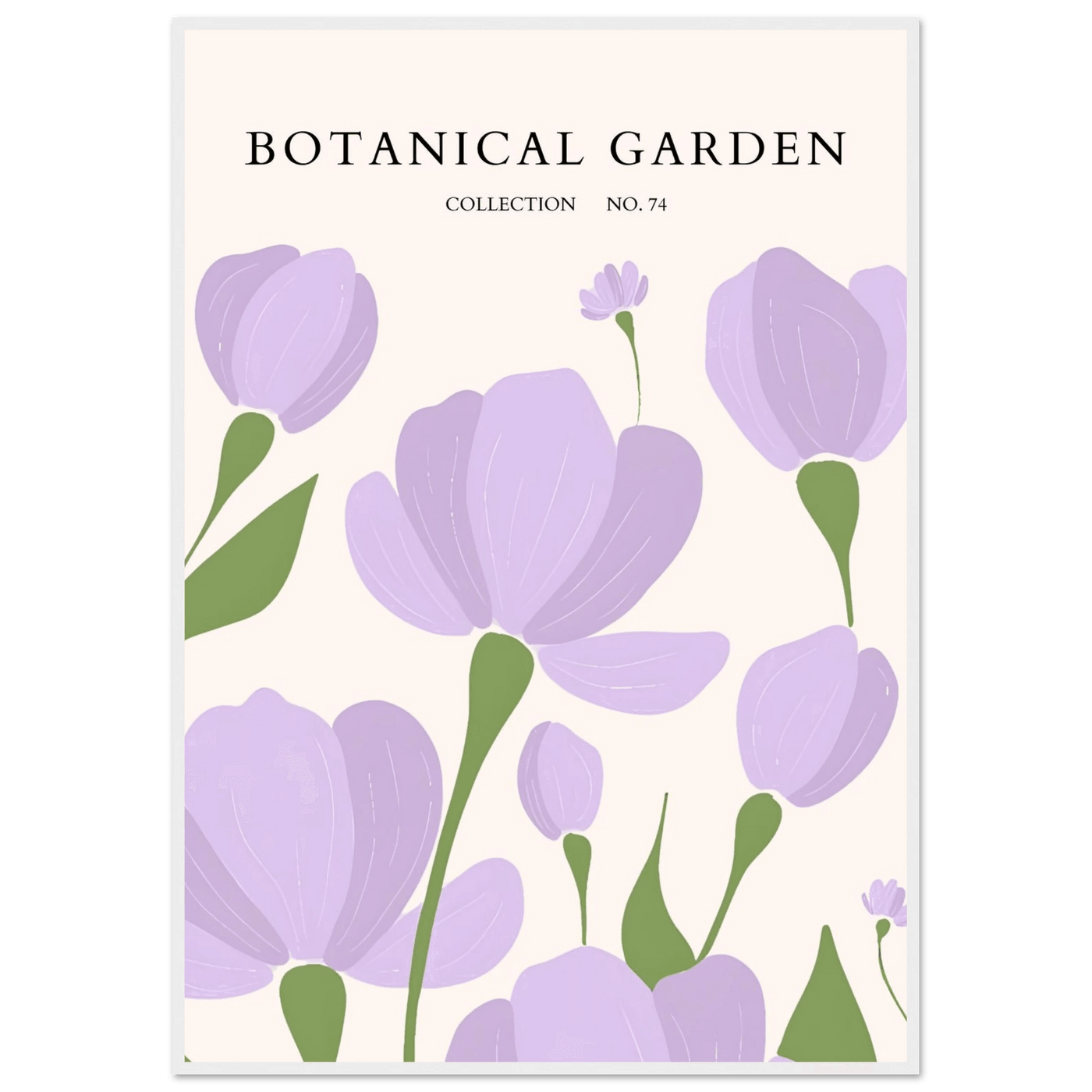Botanical Garden Elegant Lavender Bloom Art Print - Vibrantwalls