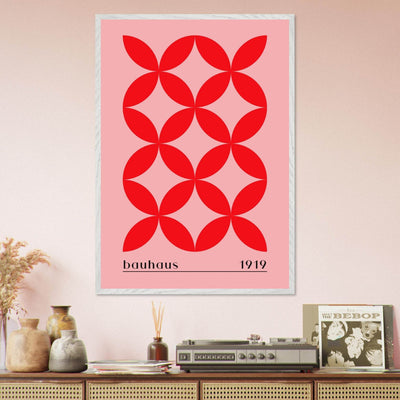 Bauhaus Minimalist Bold Red Geometric Design - Vibrantwalls