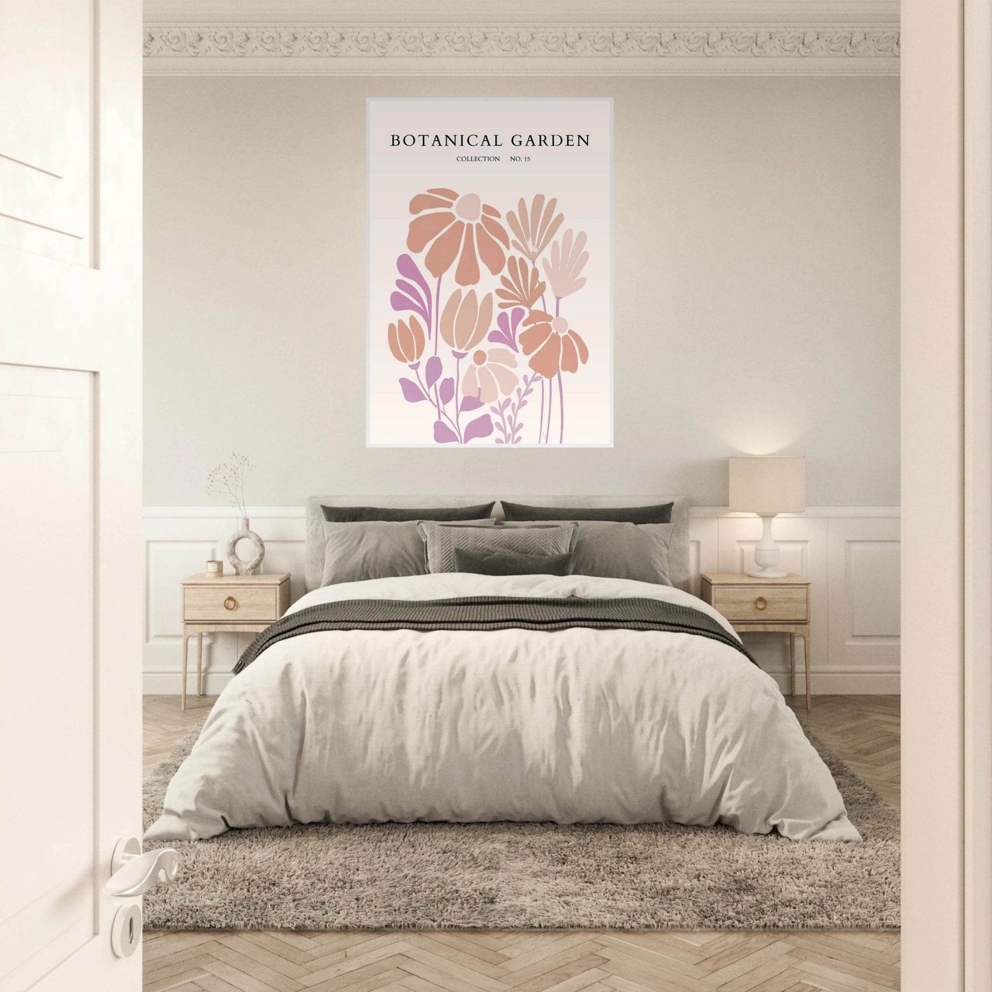 Botanical Garden Collection Framed Posters – Soft Floral Abstract Art Prints | Ready-to-Hang - Vibrantwalls