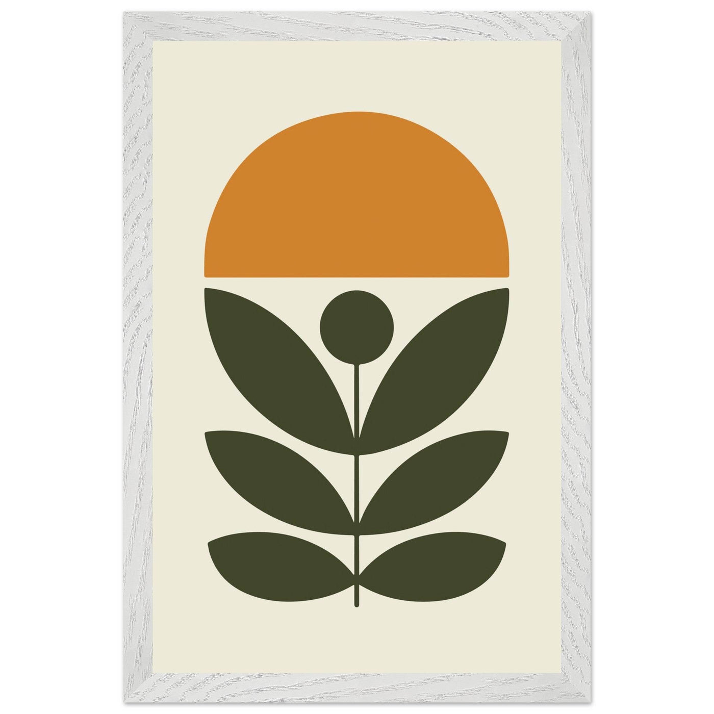 Abstract Botanical Green Plant Modern Art - Vibrantwalls
