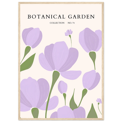 Botanical Garden Elegant Lavender Bloom Art Print - Vibrantwalls