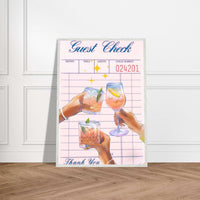 Retro Cocktail Recipe Classic Wall Art - Vibrantwalls