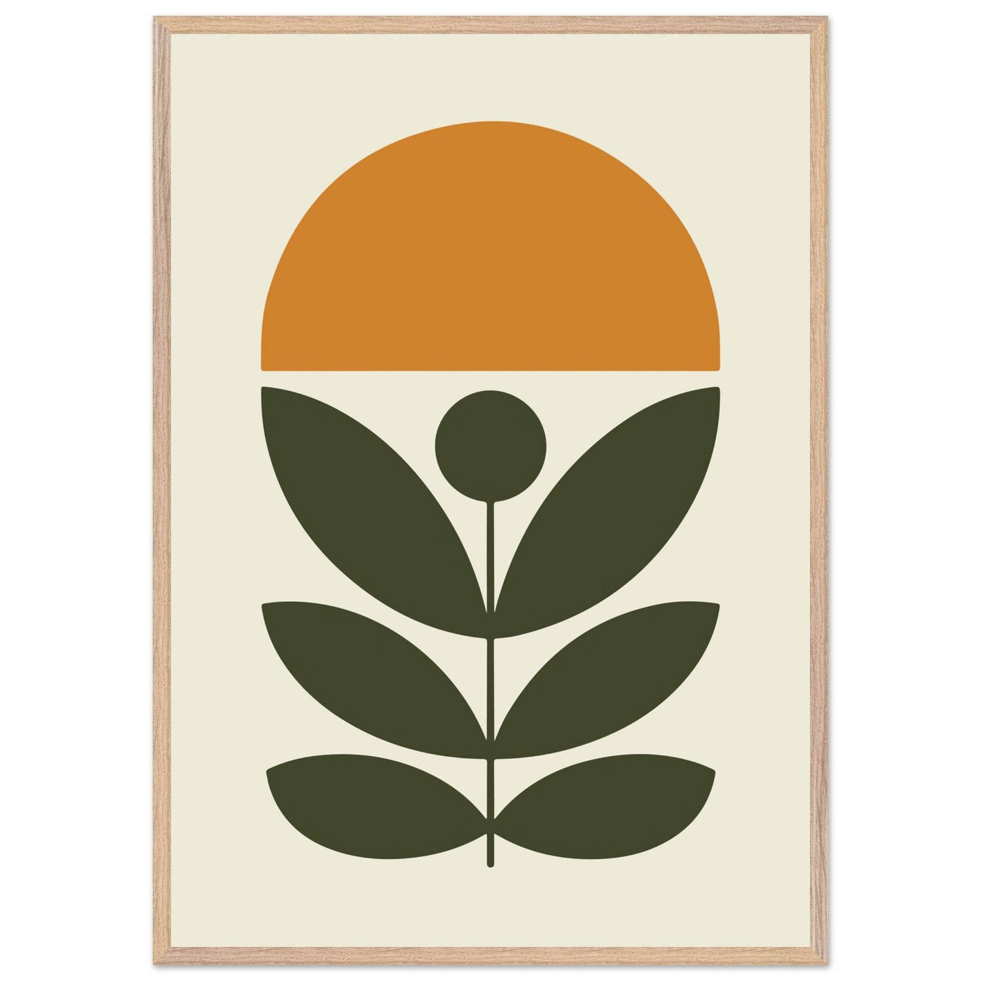 Abstract Botanical Green Plant Modern Art - Vibrantwalls