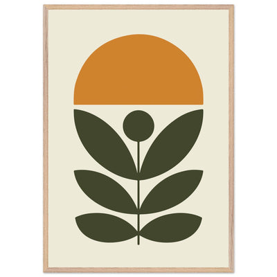 Abstract Botanical Green Plant Modern Art - Vibrantwalls