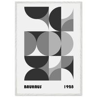 Bauhaus 1928 Geometric Monochrome Wall Art - Vibrantwalls