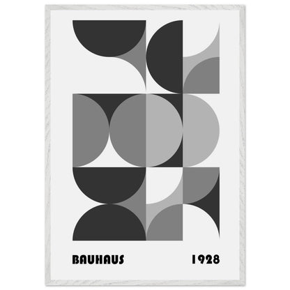 Bauhaus 1928 - Geometric Monochrome - Vibrantwalls