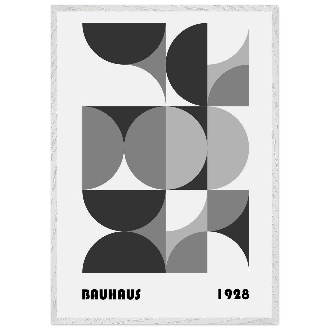 Bauhaus 1928 - Geometric Monochrome - Vibrantwalls