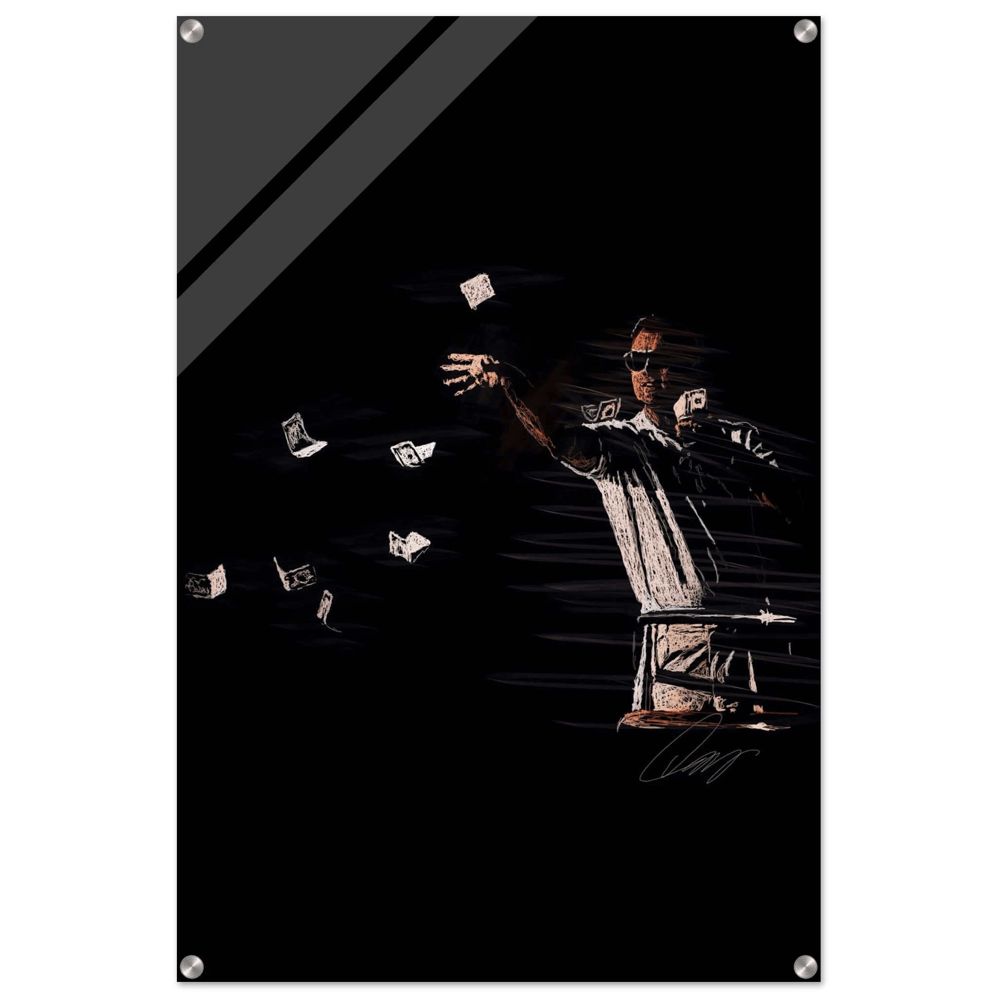 Leonardo DiCaprio Acrylic Art Piece - Catch Me If You Can - Vibrantwalls