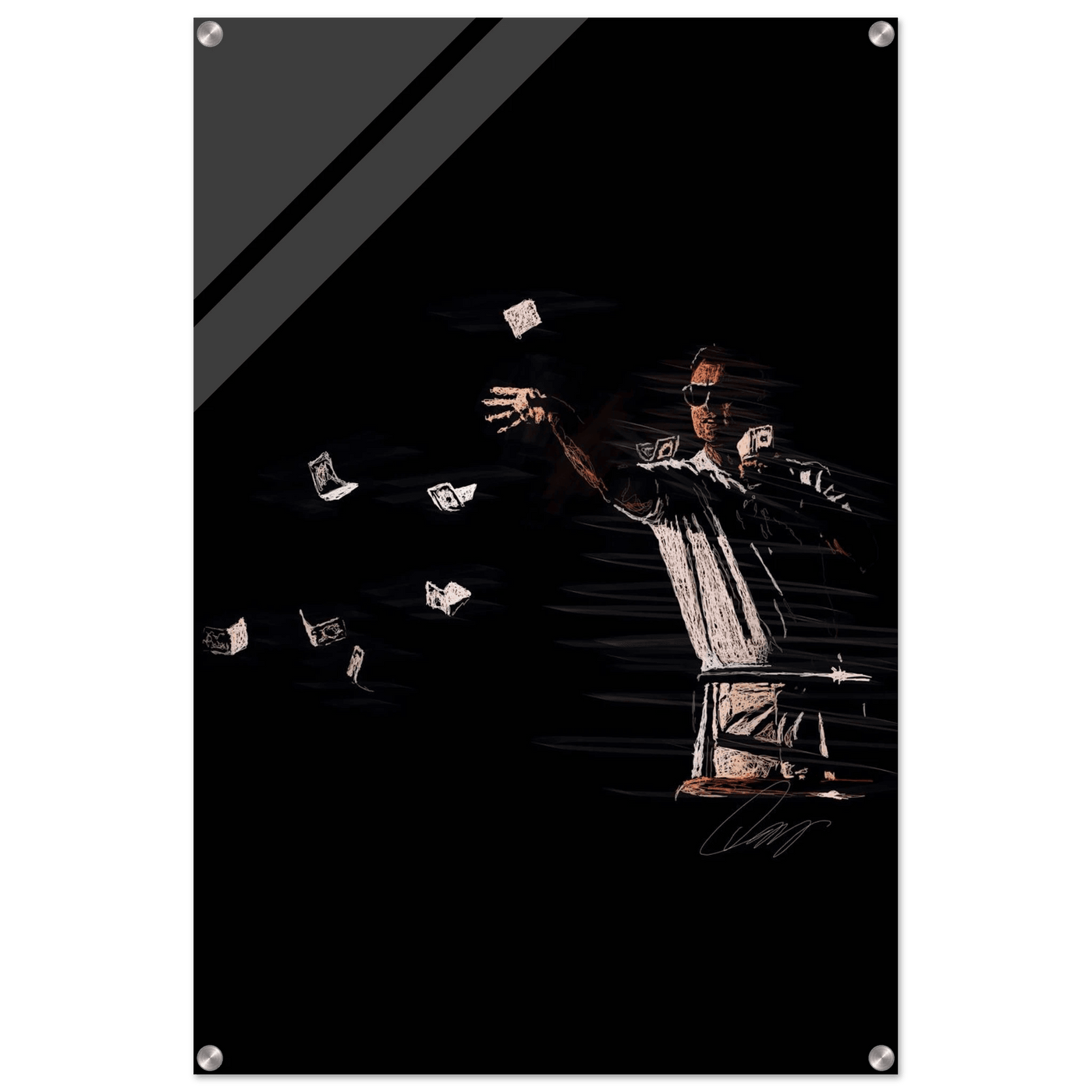 Leonardo DiCaprio Acrylic Art Piece - Catch Me If You Can - Vibrantwalls