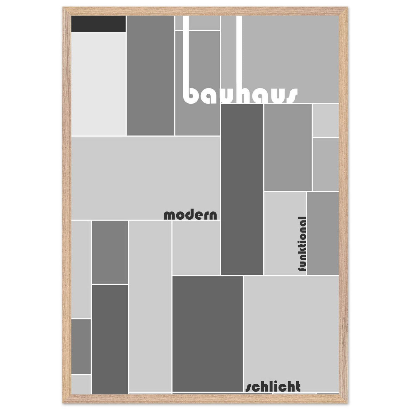 Bauhaus-Style Grid - Vibrantwalls