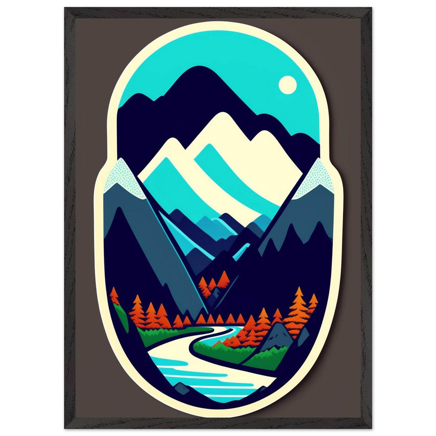 Minimalist Mountain Landscape - Vibrantwalls