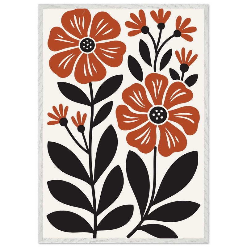 Abstract Floral Bloom Modern Botanical Art - Vibrantwalls