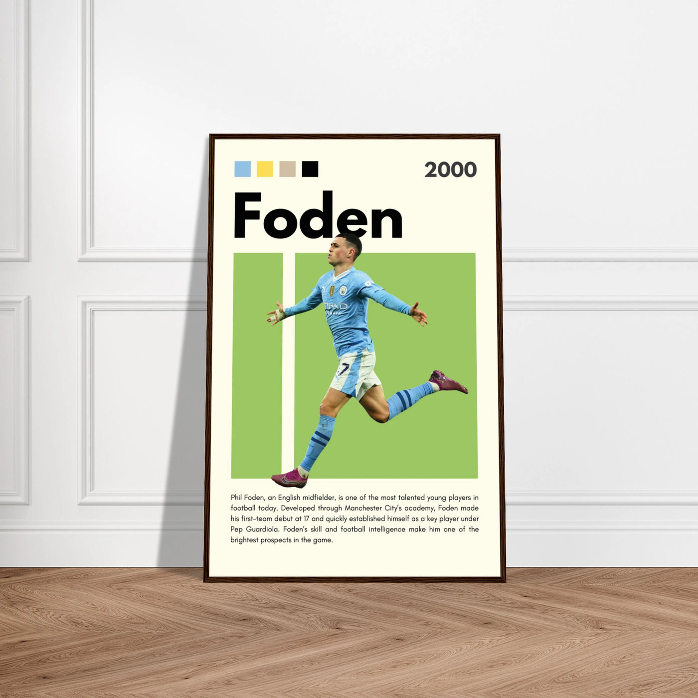 Phil Foden Manchester City Football Legend Poster Vibrantwalls