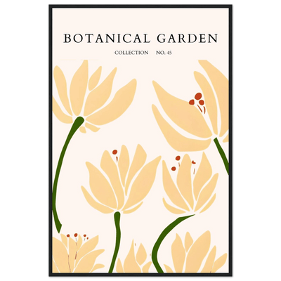 Botanical Garden Framed Art Print – Minimalist Floral Design & Nature-Inspired Posters | Ready-to-Hang - Vibrantwalls