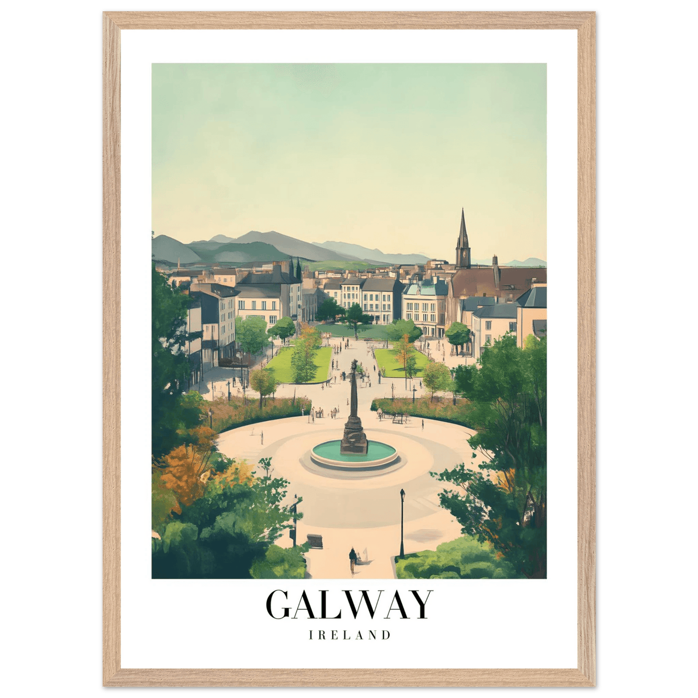 Galway Ireland Framed Poster – Vintage Travel Wall Art with Rustic Charm & Your Choice of Frame - Vibrantwalls