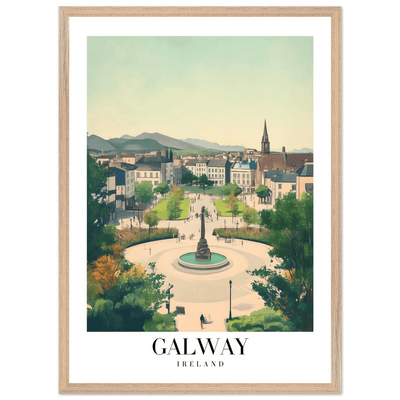 Galway Ireland Framed Poster – Vintage Travel Wall Art with Rustic Charm & Your Choice of Frame - Vibrantwalls