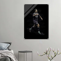 Cristiano Ronaldo - Abstract Mosaic Art - Printed Footballs - Vibrantwalls