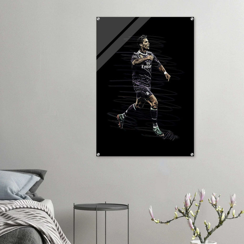 Cristiano Ronaldo - Abstract Mosaic Art - Printed Footballs - Vibrantwalls