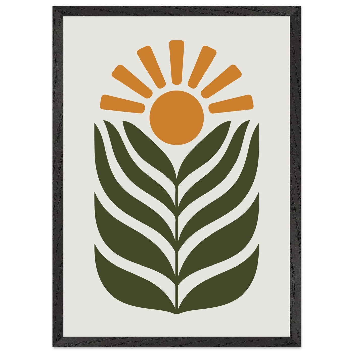 Desert Sun & Plant - Vibrantwalls