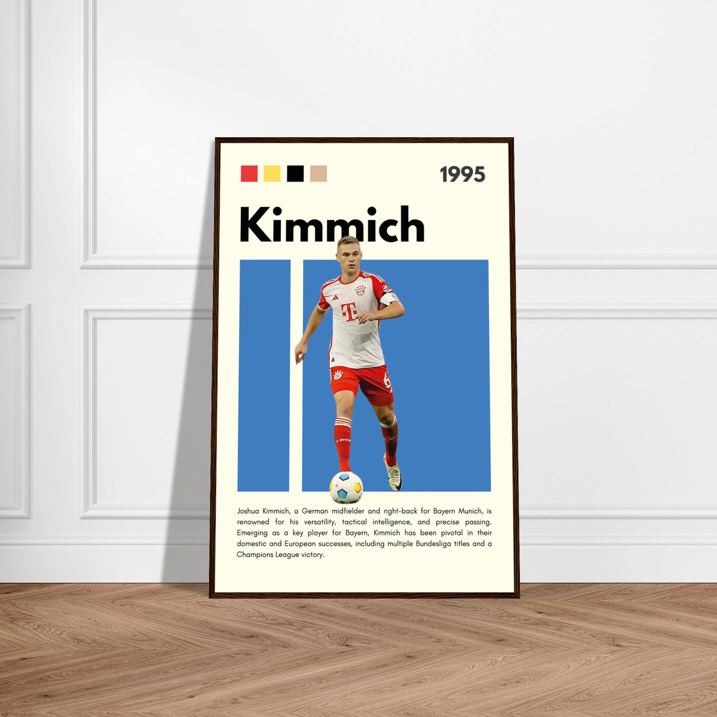 Joshua Kimmich Bayern Munich Framed Football Poster Vibrantwalls