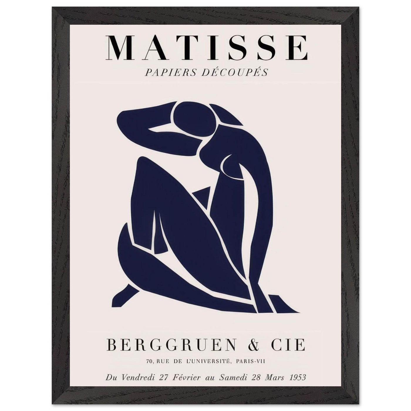Papiers Découpés Blue Nude II Artwork - Elegant Piece for Your Space - Vibrantwalls