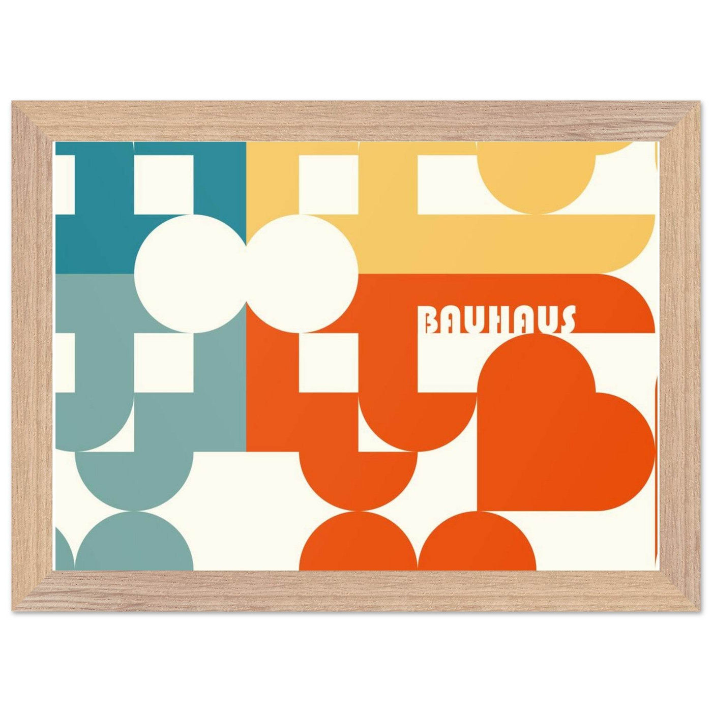 Bauhaus-Style Abstract Geometric Art - Vibrantwalls