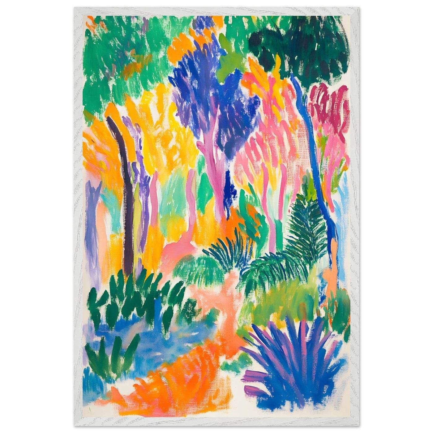 Abstract Foliage Art - Modern Wall Decor for Your Home - Vibrantwalls
