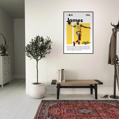 LeBron James King James Lakers Art Print - Vibrantwalls