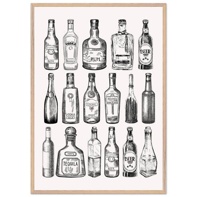 Gin Tonic Cocktail Recipe Classic Bar Print - Vibrantwalls