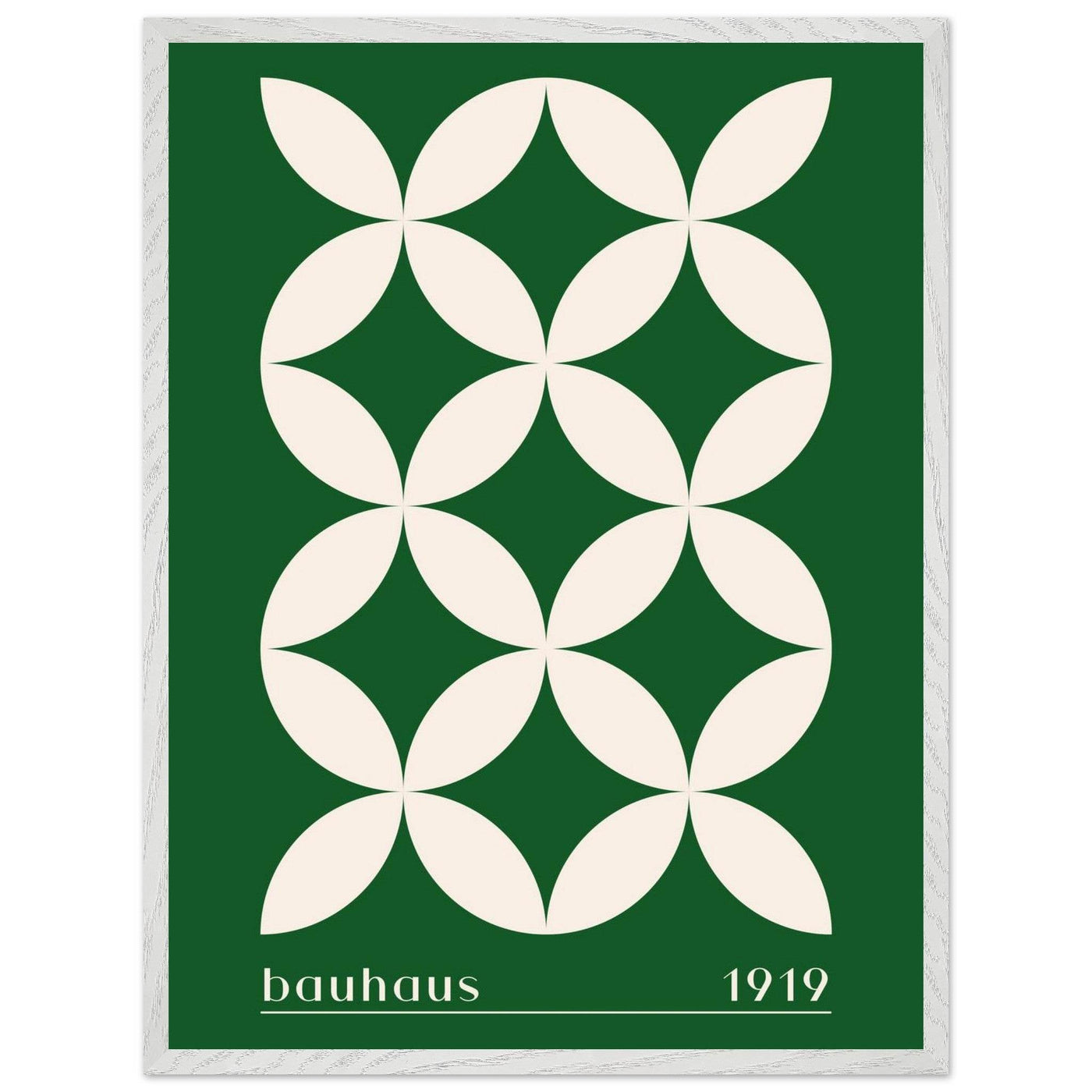Bauhaus 1919 Green & Beige - Vibrantwalls