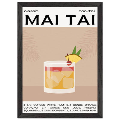 Mai Tai Cocktail - Vibrantwalls